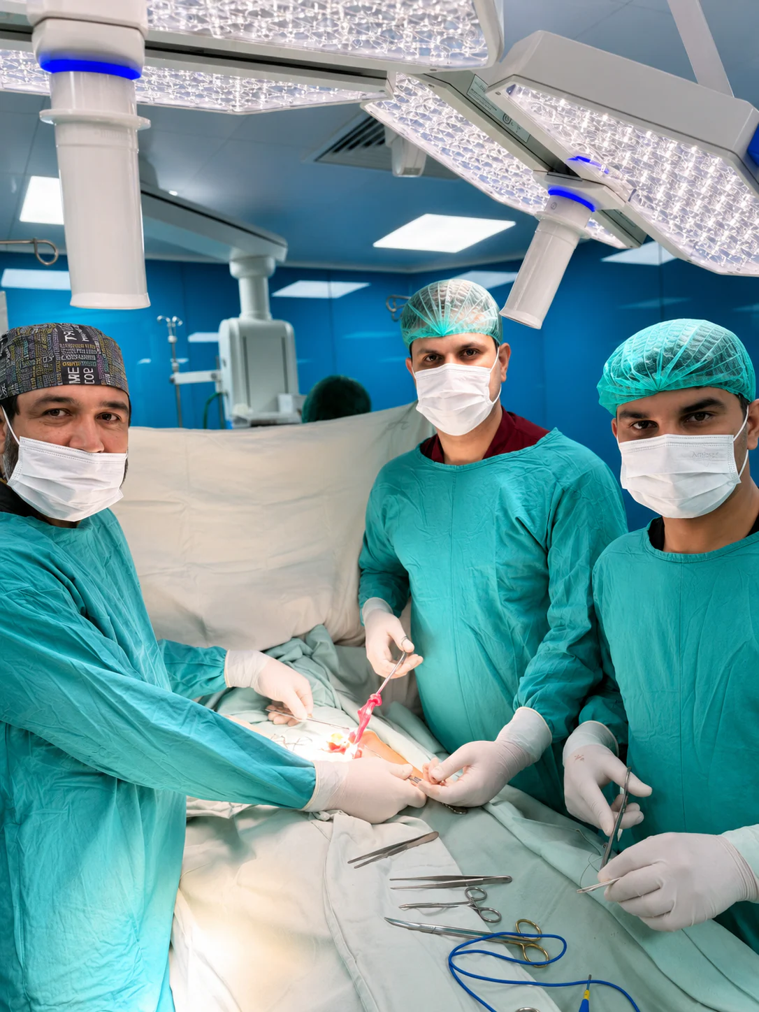 Surgical team in theatre